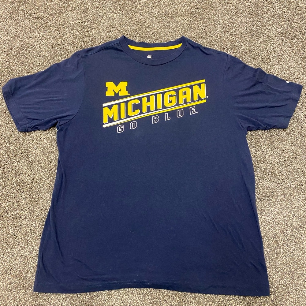 Colosseum Michigan Navy Blue T-Shirt size men’s Large